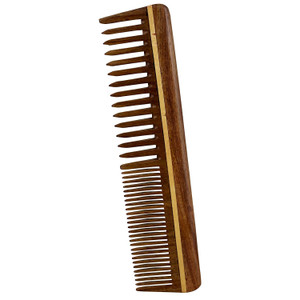 RoyaltyRoute Handcrafted Sheesham Wood Comb - Wide Tooth Detangling Wooden Combs - Non-Static and Eco-friendly