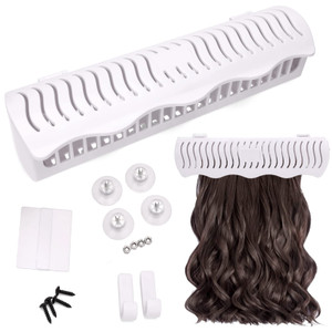 Hair Extension Holder Hair Extension Style Caddy Designed to Hold Clip-Ins, Tape-Ins, Micro Bundles and Sew-In Wefts While You Color, Wash, Style, P