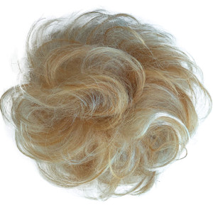 CAISHA 100% HUMAN HAIR Scrunchie Hair Piece Updo Braid Hair Scrunchy Messy Bun Blonde Mix H312a