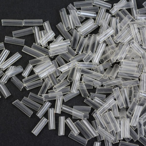 250 Pcs Hair Extension Shrink Tubes Shrinky Clear Tubes for Hair Extensions (Clear)