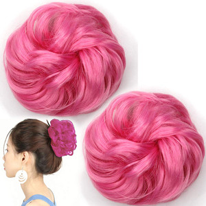 Liliyab Messy Hair Bun Hair Piece 2Pcs Curly Messy Buns Hair Piece Hair Buns Hair Piece Hair Bun Extension Fake hair scrunchie?90?