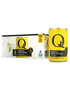 Q TONIC WATER with Real Quinine & Organic Agave - Ideal for Cocktails & Mocktails - Made with Real Ingredients, Perfectly Carbonated & Less Sweet - 4