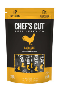 Chefs Cut Real Chicken Snack Sticks | High Protein Meat Snack Sticks with 8g Protein & 70 Calories, Gluten Free, Keto-Friendly | Barbecue Flavor | 1