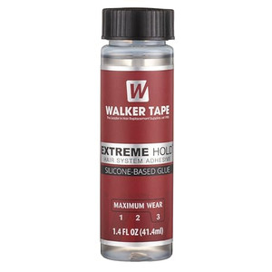 Walker Tape Extreme Hold Brush-On Adhesive 1.4 fl oz, Maximum Wear Waterproof Lace Wig Glue for Lace Front Wigs Human Hair, Strong Silicone Wig Adhes