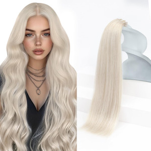 Sunny Hair Tape in Hair Extensions Human Hair 14 inch Tape in Human Hair Extensions Blonde Real Hair Extensions Tape in 20Pcs 50g