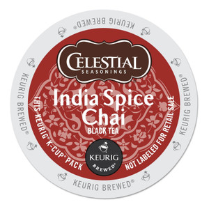 Celestial Seasonings India Spice Chai, K-Cup Portion Pack for Keurig K-Cup Brewers, 24-Count
