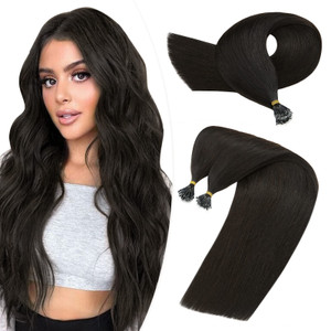 Hairro Nano Tip Remy Hair Extensions Nano Ring Human Hair Extensions Cold Fushion Tipped Real Hair Micro Beads Links Hairpiece Full Head Hair For Wom