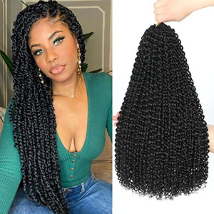 Dansama Passion Twist Hair Water Wave Crochet Hair for Black Women, Long Bohemian Braiding Hair for Boho Locs, Faux Locs, Butterfly Style Crochet Bra