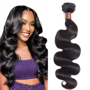 BLACKMOON HAIR Brazilian Virgin Body Wave Human Hair Bundle 20Inch One Bundle Human Hair 100% Unprocessed Brazilian Virgin Hair Bundle Human Hair Wea