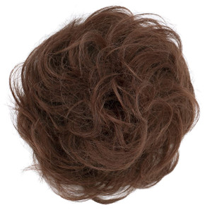 CAISHA 100% HUMAN HAIR Scrunchie Hair Piece Updo Braid Hair Scrunchy Messy Bun Dark Red H312k