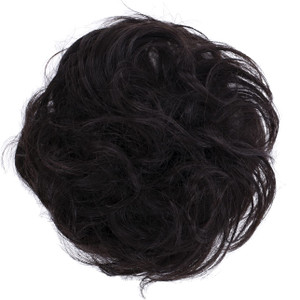 CAISHA 100% HUMAN HAIR Scrunchie Hair Piece Updo Braid Hair Scrunchy Messy Bun Black-Brown H312g