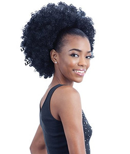 NATURAL FRO (1 Jet Black) - Freetress Equal Drawstring Synthetic Ponytail