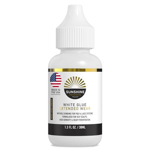 Sunshine Hair Replacement Glue - Extended Hold for Poly and Lace Hairpiece, Wig, Toupee Systems - Invisible, Waterproof Bonding Glue, Skin Safe