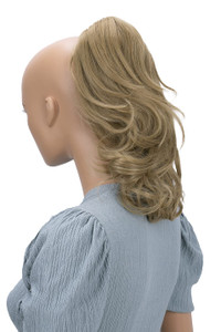 CAISHA 14" Wavy Clip On Ponytail With Butterfly Clip Hairpiece Heat-resistant Synthetic Fibres Natural Blonde H104
