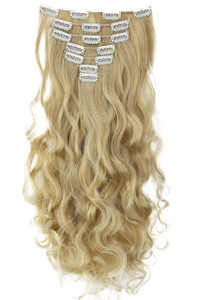 CAISHA XXL 14" 8 Pieces Set Clip In Extensions Hair Extension Hairpiece Voluminous Wavy Light Blonde CES118-1