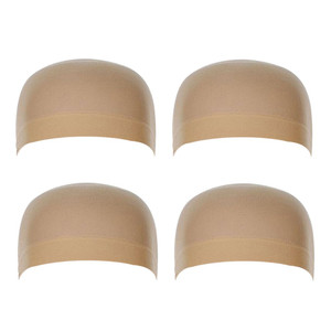 OMORFIEER Wig Caps, Stocking Caps For Wigs Stretchy Wig Caps For Women Beige 4PCS