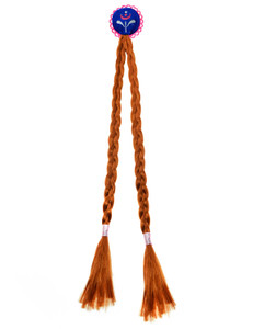 Party Chili Princess Little Girls Headband Hairpiece Cosplay Braided Wigs for Girls Princess Dress Up Accessories