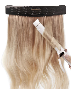Hair Works 4-in-1 Hair Extension Style Caddy - The Original Hair Extension Holder Designed To Securely Hold Your Extensions While You Wash, Style, Pa
