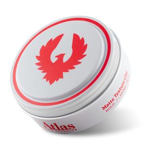 Atlas Matte Texture Clay 2.4 Ounce is a No Shine, Ultra Lightweight, Medium to Firm Hold, Thickening, Texturizing, Separating, Hair Styling and Groom