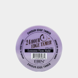 EBIN NEW YORK 24 Hour Edge Tamer - Extreme Firm Hold (2.7oz/ 80ml) - No Flaking, White Residue, Shine and Smooth texture with Argan Oil and Castor Oi