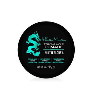 Billy Jealousy Plaster Master Water-Soluble Hair Pomade for Men, All Day Strong Hold with Medium Shine, Won't Flake & Safe for Color-Treated Hair, 3