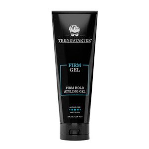 TRENDSTARTER - FIRM GEL - Firm Hold - Natural Shine - Alcohol Free - Non-Flaking Hair Gel Formula for All Hair Types - All-Day Reliability