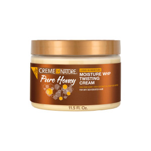Creme of Nature Pure Honey Define Moisture Whip Twisting Cream, Defines & Elongates Curls, Long-Lasting Hold Without Crunch, With Coconut Oil & Shea