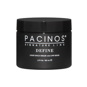 Pacinos Define Signature Light Hold Hair Cream - Firm Hold Water Soluble Styling Cream 2 oz