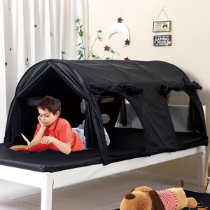 Sensory Bed Tent for Kids, Lucky Castle Black-Out Bed Tent for Children with Autism, ADHD, SPD- Calm Down Corner Helps Kids Relax, Reduce Anxiety & I