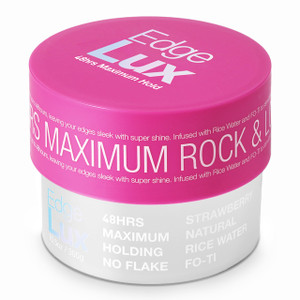 Lux Collection Edge Control Gel for 4C Hair  48 Hour Maximum Hold Edge Control, Edge Lux with Castor Oil, Keratin & Biotin, Non-Flaking Styling Gel