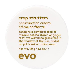EVO Crop Strutters Hair Styling Cream for All Hair Types - Definition, Texture & Medium Hold Paste -3.17 oz