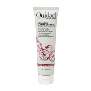 Ouidad Advanced Climate Control Styling Cream, 2 fl oz, Featherlight Curl Cream for Curly Hair, Shiny, Hydrated & Frizz-Free Curls, Sulfates, Paraben