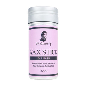 Shelace Hair Wax Stick, Wax Stick for Hair Wigs Edge, Control Slick Stick Hair Pomade Stick Non-greasy Styling Wax 2.7 Oz for Flyaways Small Broken H