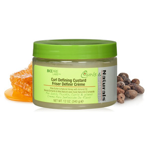 Curls & Naturals Curl Defining Custard- Styling Gel W/Shea Butter, Natural Honey, and Almond Oil - Smooths and Moisturizes Hair - Curl Enhancer For D