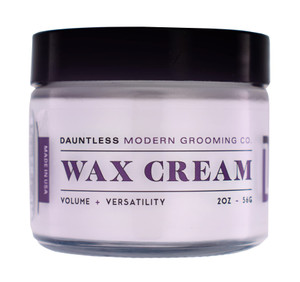 Dauntless Modern Grooming Co. WAX CREAM | REFORMULATED | BAY RUM SCENT | Multi-purpose Hair Styling | Medium-Firm Hold | Low Shine | 2 ounces