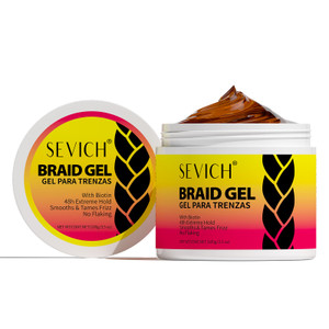 SEVICH Biotin Care Braid Gel - Extreme Hold Braid Wax, Shining Curly Hair Gel, Hair Damage Repair Formula High Shine Braiding Gel & Edge Control 3.5O