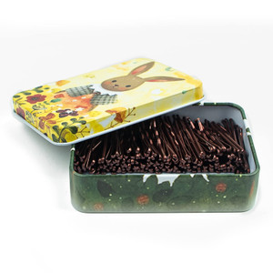 Mini Bobby Pins Brown with Cute Case, 200 CT 1.38 Inch Bronze Small Hair Bobby Pins for Buns, Premium Hair Pins for Kids, Girls and Women, Great for