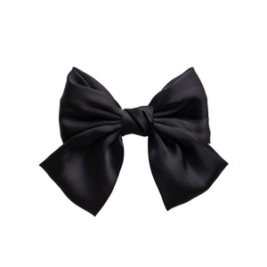 Hair Bows and Barettes Accessories - Bowknot French Clips for Women and Girls in Black