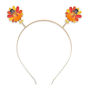 NVENF Thanksgiving Headband Autumn Fall Hairbands for Women Rhinestone Letter GIVE THANKS HAPPY FALL Gold Hair Hoop Thanksgiving Party Favors Hai