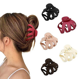MirthCity Hair Clip for Women, Octopus Hair Clips for Thick Hair, Strong Grip Non-Slip Claw Clips, Hair Styling Accessories, 5 Count