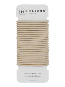 Cyndibands Elastic Hair Ties  Light Blonde - No Damage 4mm Ponytail Holders for Women & Kids, 24-Pack Hair Elastics in Neutral Colors
