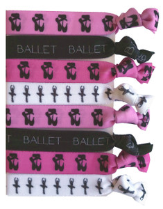 8 Piece Ballet Gift Hair Elastics - Dance Gifts for Girls, Dancer Gifts, Ballet Gifts, Ballet Gifts for Girls, Dance Accessories for Dancers, Girls,