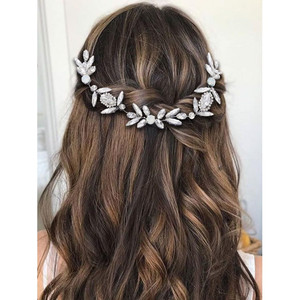 Easedaily Crystal Bride Wedding Headpiece Silver Rhinestone Bridal Hair Comb Prom Hair Accessories for Women