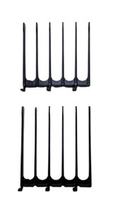 CombPal Scissor Clipper Over Comb - Barber Hair Cutting Tool with Jumbo Guide for DIY Home Haircuts (Black)