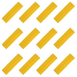 Kenz Laurenz Soft and Stretchy Elastic Cotton Headbands, Pack of 12, Sunflower