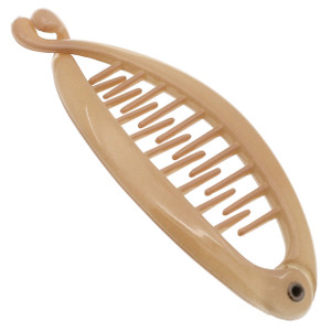 Camila Paris CP2207 French Small Banana Clip Hair Comb, Flexible for Thin Hair Ponytail Holder, Interlocking Styling Clips for Women, Made in France