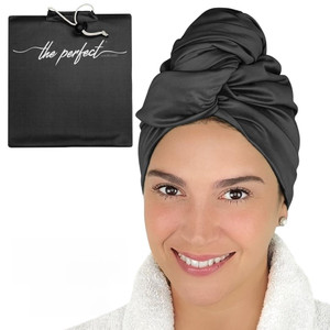 Microfiber Hair Towel Wrap for Women  Large Fast Drying Hair Towel with Patented Clip  Anti-Frizz, Super Absorbent, Silky Smooth Microfiber  Plopp