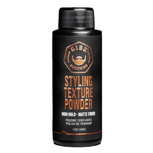 GIBS Grooming - Styling Texture Powder for Men and Women - High Hold - Matte Finish - All Hair Types - Texture, Volume, Grip - Silica - Sandalwood -