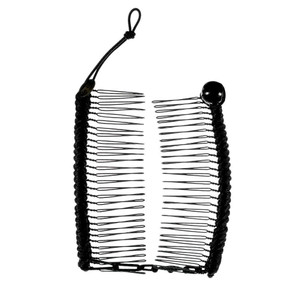 HairZing Clip | Medium Stretchy Banana Hair Clips for Women - Snug Comb Clips for Thick, Thin and Curly Hair - Comfortable Hold All Day