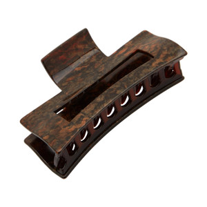 France Luxe Large Cutout Rectangle Claw Clip - Mojave